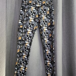 Constantly Varied Gear Butterfly and Skull Leggings